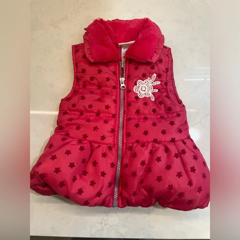 Little Lass Red Vest Size 24 Months.‎